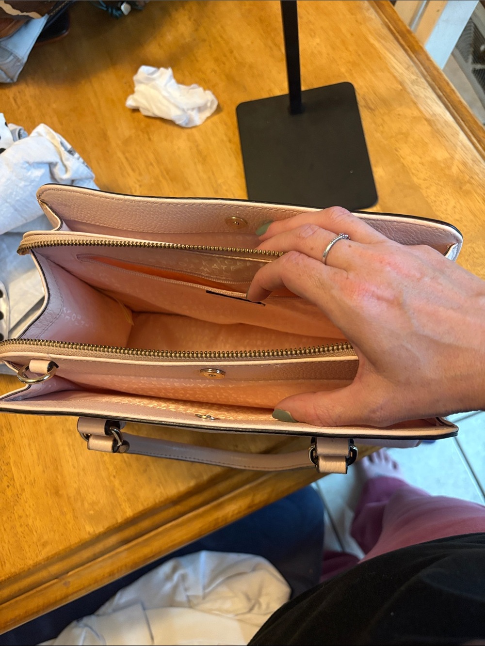 kate spade Blush Pink Pebbled Leather Satchel - Picture 5 of 5